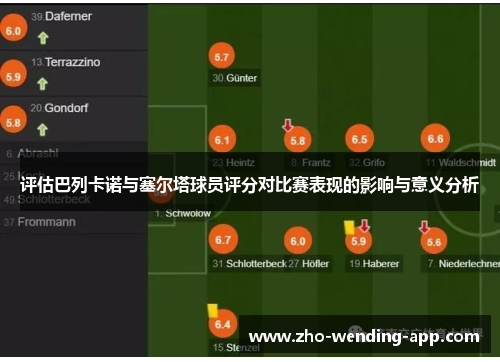 评估巴列卡诺与塞尔塔球员评分对比赛表现的影响与意义分析